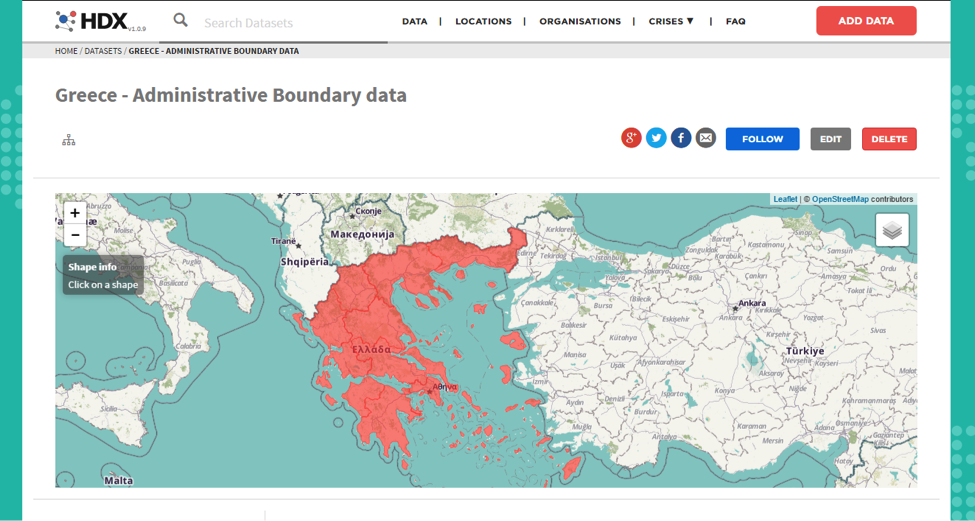 Greece - Administrative Boundary data